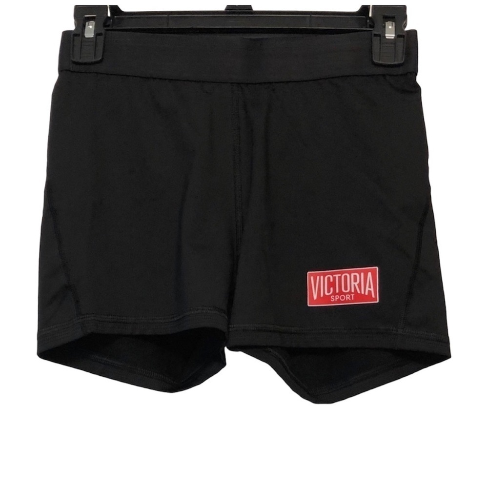 Victoria's Secret Sport Black & Red Biker Shorts